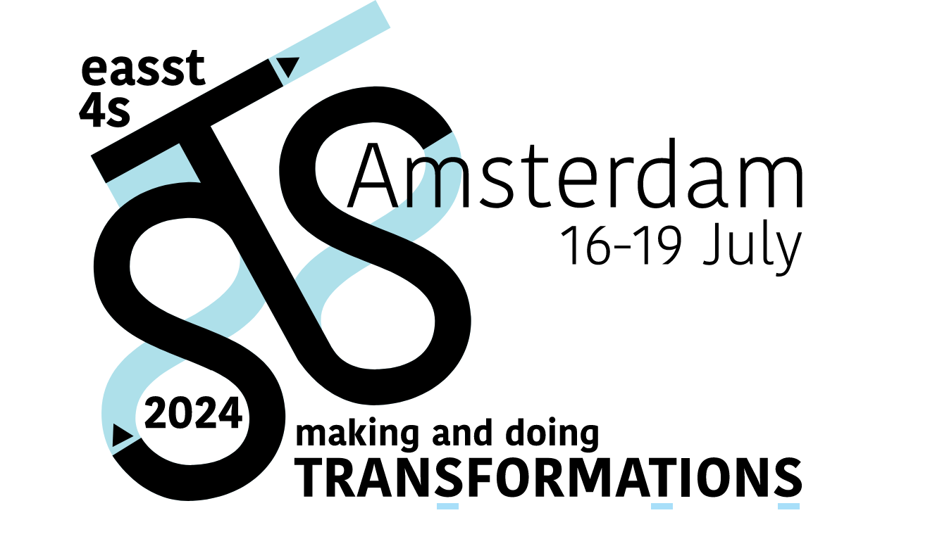 EASST4s-2024: Making and doing transformations
Amsterdam, 16-19 July 2024